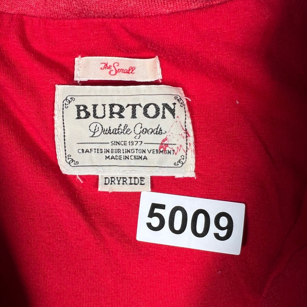 Burton Dryride Womens Small Red Full Zip Hooded Vest Sleeveless Jacket - Picture 5 of 5